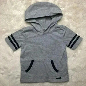 Hudson Hooded T-Shirt Grey & Black Size  3T